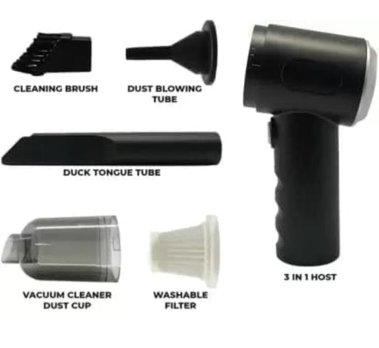 3-in-1 Portable Car Vacuum Cleaner with Blower