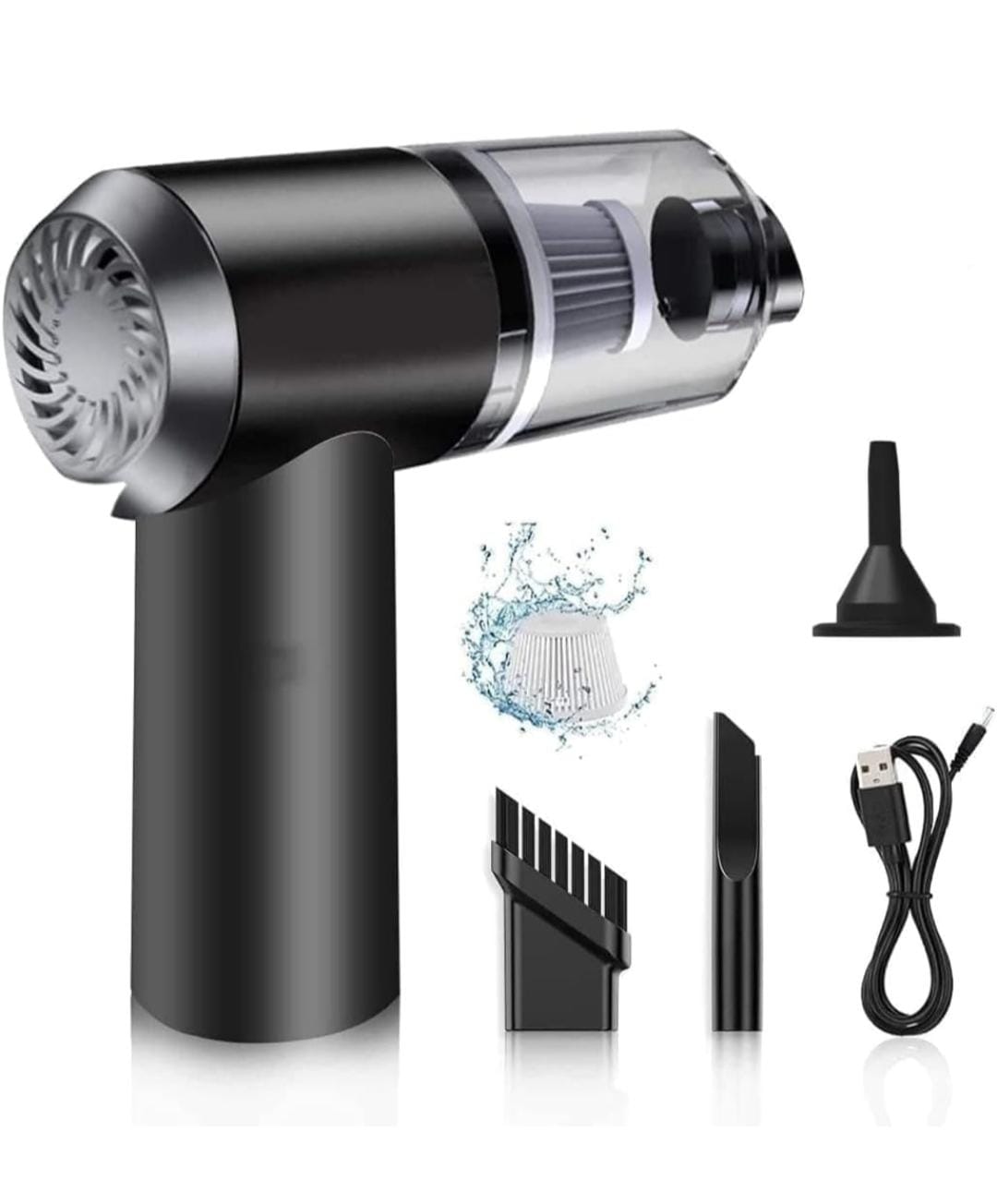 3-in-1 Portable Car Vacuum Cleaner with Blower