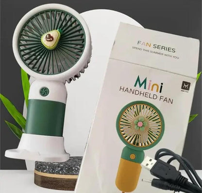 Mini Portable Fan | 3-Speed Rechargeable Hand Fan