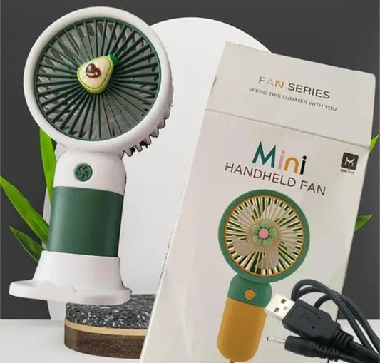 Mini Portable Fan | 3-Speed Rechargeable Hand Fan