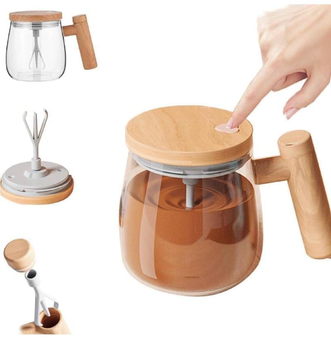 Electric Self Stirring Mug (Lid) | Electric Coffee Frother & Stirrer